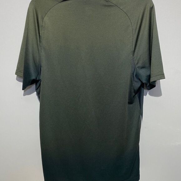 Nike Fit Dry Men's Athletic Colorblock Green / Blue Polo Shirt Size M - Picture 7 of 9